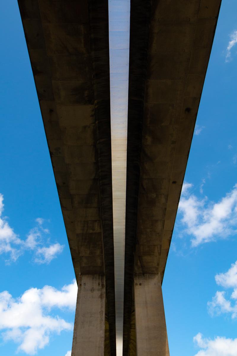 Sous la N12 à Morlaix